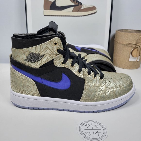 aj1 gold laser